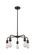 Downtown Urban Five Light Chandelier in Oil Rubbed Bronze (405|516-5CR-OB)