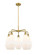 Downtown Urban Five Light Chandelier in Brushed Brass (405|516-5CR-BB-G651-7)