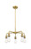 Downtown Urban Five Light Chandelier in Brushed Brass (405|516-5CR-BB)