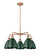 Downtown Urban Five Light Chandelier in Antique Copper (405|516-5CR-AC-MBD-75-GR)