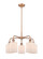 Downtown Urban Five Light Chandelier in Antique Copper (405|516-5CR-AC-G111)