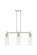 Downtown Urban LED Island Pendant in Polished Nickel (405|434-3I-PN-G434-12CL)