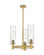 Downtown Urban LED Pendant in Brushed Brass (405|434-3CR-BB-G434-12DE)