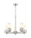 Downtown Urban LED Chandelier in Satin Nickel (405|428-5CR-SN-G428-7WH)