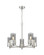 Downtown Urban LED Chandelier in Satin Nickel (405|428-5CR-SN-G428-7SM)