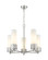 Downtown Urban LED Chandelier in Satin Nickel (405|428-5CR-SN-G428-12WH)