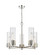 Downtown Urban LED Chandelier in Polished Nickel (405|428-5CR-PN-G428-12CL)