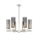 Downtown Urban LED Chandelier in Polished Nickel (405|427-6CR-PN-G427-14SM)