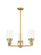 Downtown Urban LED Pendant in Brushed Brass (405|426-3CR-BB-G426-8CL)