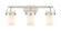 Pilaster LED Bath Vanity in Brushed Satin Nickel (405|423-3W-SN-G423-7WH)