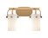 Pilaster LED Bath Vanity in Brushed Brass (405|423-2W-BB-G423-7WH)