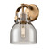 Downtown Urban LED Wall Sconce in Brushed Brass (405|423-1W-BB-G412-6SM)