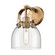 Downtown Urban LED Wall Sconce in Brushed Brass (405|423-1W-BB-G412-6CL)