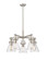 Downtown Urban Five Light Chandelier in Satin Nickel (405|411-5CR-SN-G411-7CL)