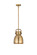 Downtown Urban One Light Pendant in Brushed Brass (405|410-1SS-BB-M412-8BB)