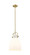 Downtown Urban One Light Pendant in Brushed Brass (405|410-1SM-BB-G412-10WH)
