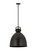 Downtown Urban One Light Pendant in Matte Black (405|410-1SL-BK-M412-16BK)