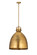 Downtown Urban One Light Pendant in Brushed Brass (405|410-1SL-BB-M412-18BB)