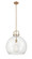 Downtown Urban One Light Pendant in Brushed Brass (405|410-1SL-BB-G410-18CL)