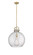 Downtown Urban One Light Pendant in Brushed Brass (405|410-1SL-BB-G410-16SDY)