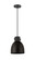 Downtown Urban One Light Pendant in Matte Black (405|410-1PS-BK-M412-8BK)