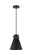 Downtown Urban One Light Pendant in Matte Black (405|410-1PS-BK-M411-8BK)