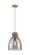 Downtown Urban One Light Pendant in Brushed Brass (405|410-1PM-BB-G412-10SM)