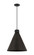 Downtown Urban One Light Pendant in Matte Black (405|410-1PL-BK-M411-18BK)