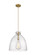 Downtown Urban One Light Pendant in Brushed Brass (405|410-1PL-BB-G412-16SDY)