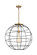 Essex One Light Pendant in Brushed Brass (405|221-1S-BB-CE-22-BK)
