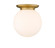 Essex One Light Flush Mount in Brushed Brass (405|221-1F-BB-G201-14)