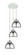 Ballston Three Light Pendant in White Polished Chrome (405|113B-3P-WPC-M14-PC)