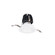 2In Fq Shallow LED Downlight Trim in Black (34|R2FRD1T-WD-BK)