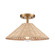 Rydell One Light Semi Flush Mount in Brushed Gold (45|EC89754/1)