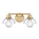 Julian Two Light Vanity in Brushed Gold (45|89911/2)