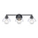 Julian Three Light Vanity in Matte Black (45|89902/3)