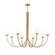 Caroline Eight Light Chandelier in Brushed Gold (45|89679/8)