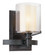 Arcadia One Light Bath and Vanity in Textured Iron (67|B1711-TRN)