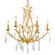 Prosecco Six Light Chandelier in Gold Leaf (68|293-06-GL)