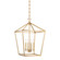 Townsend Four Light Pendant in Warm Brass (51|3-421-4-322)