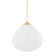 Semilla One Light Pendant in Vintage Brass (68|362-18-VB)