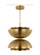 Shanti LED Pendant in Natural Brass (182|SLPD13227NB)