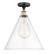 Edison One Light Semi-Flush Mount in Black Antique Brass (405|616-1F-BAB-GBC-162)