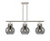 Downtown Urban Three Light Island Pendant in Satin Nickel (405|410-3I-SN-G410-10SM)