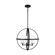 Alturas Three Light Chandelier in Midnight Black (1|3124603-112)