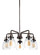 Belton Five Light Chandelier in Bronze (1|3114505-710)