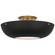 Valencia LED Flush Mount in Hand-Rubbed Antique Brass (268|ARN 4520HAB-BLK)