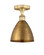 Edison One Light Semi-Flush Mount in Brushed Brass (405|616-1F-BB-MBD-75-BB)