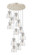 Downtown Urban 12 Light Pendant in Polished Nickel (405|126-410-1PS-PN-G412-8SDY)