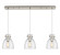 Downtown Urban Five Light Linear Pendant in Brushed Satin Nickel (405|123-410-1PS-SN-G412-8SDY)